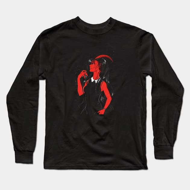 Evil girl Long Sleeve T-Shirt by Kyra_Clay